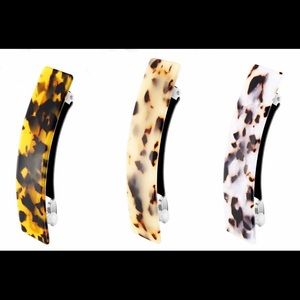 🔥⚡️BOGO SALE⚡️🔥 3 Hair Barrettes Tortoise Shell